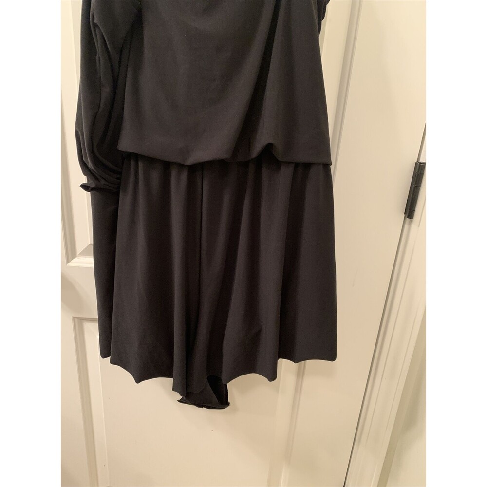 Women's Black High Neck Swim Romper with Pockets One Piece Swimsuit Aqua Sz 24W - Picture 8 of 16
